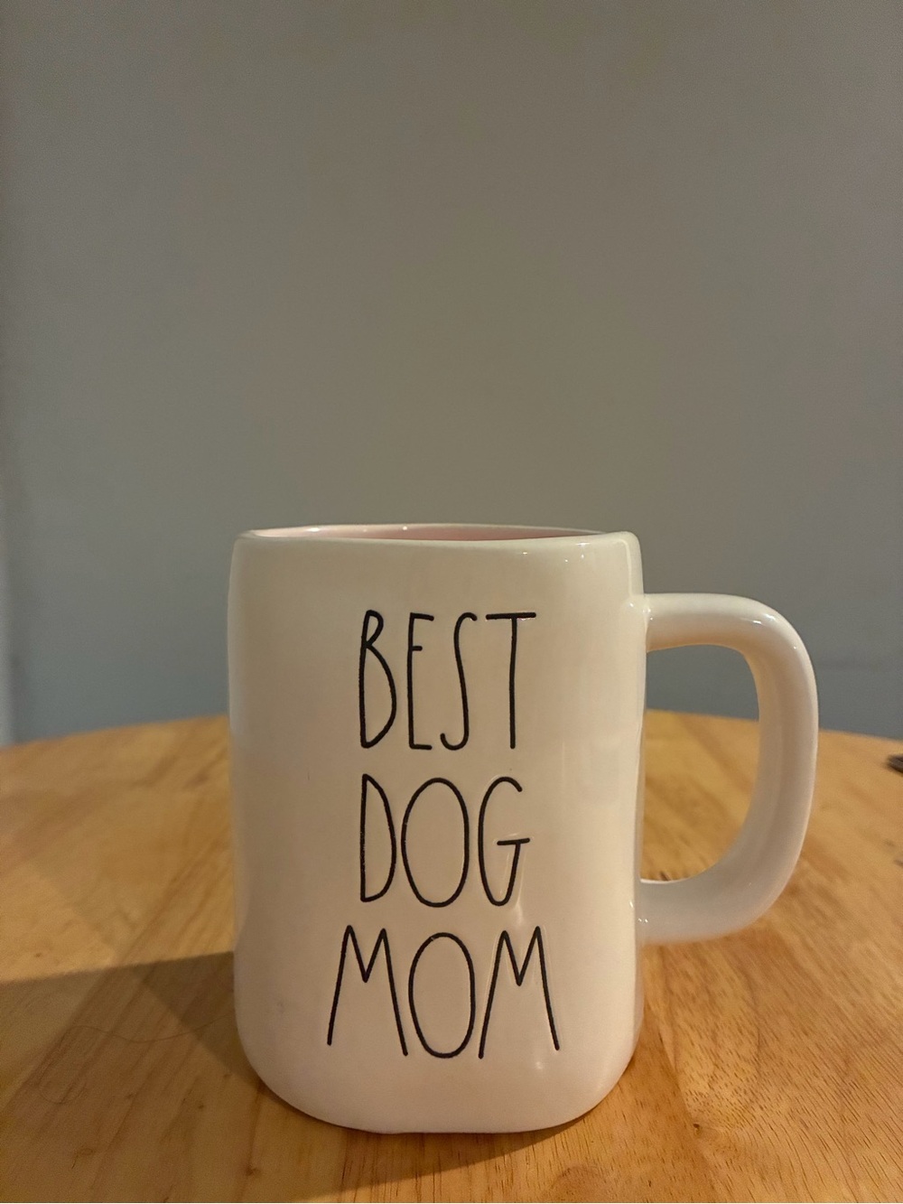 Rae Dunn White "Best Dog Mom" Ceramic Mug